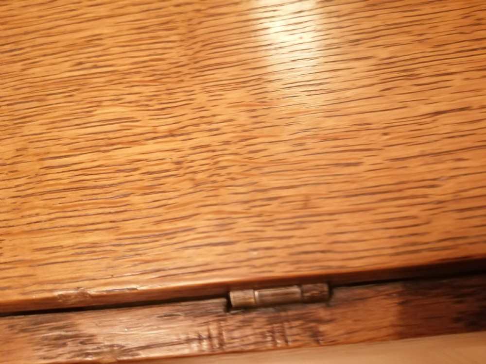 An antique golden oak 