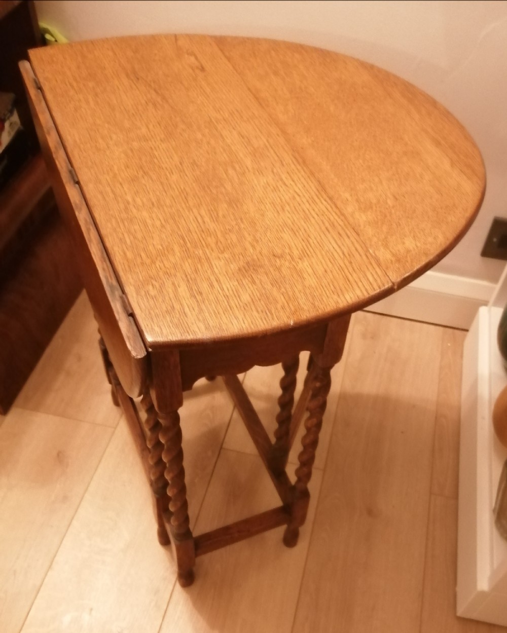An antique golden oak 