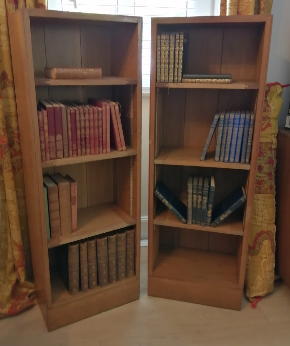 Pair of  antique  oak bookcases.