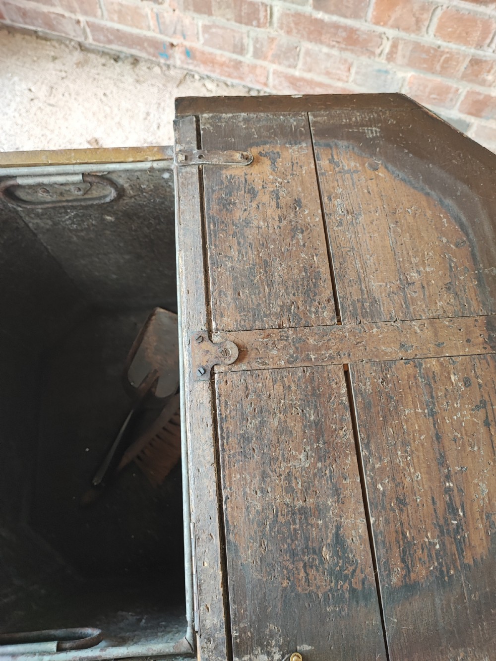  19c bronzed log or coal box  View IV