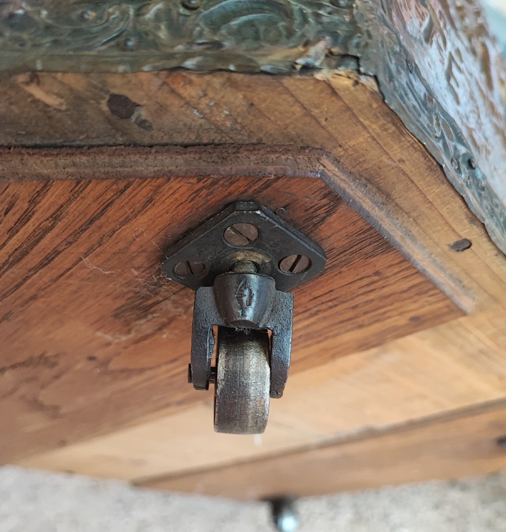  19c bronzed log or coal box  View IX