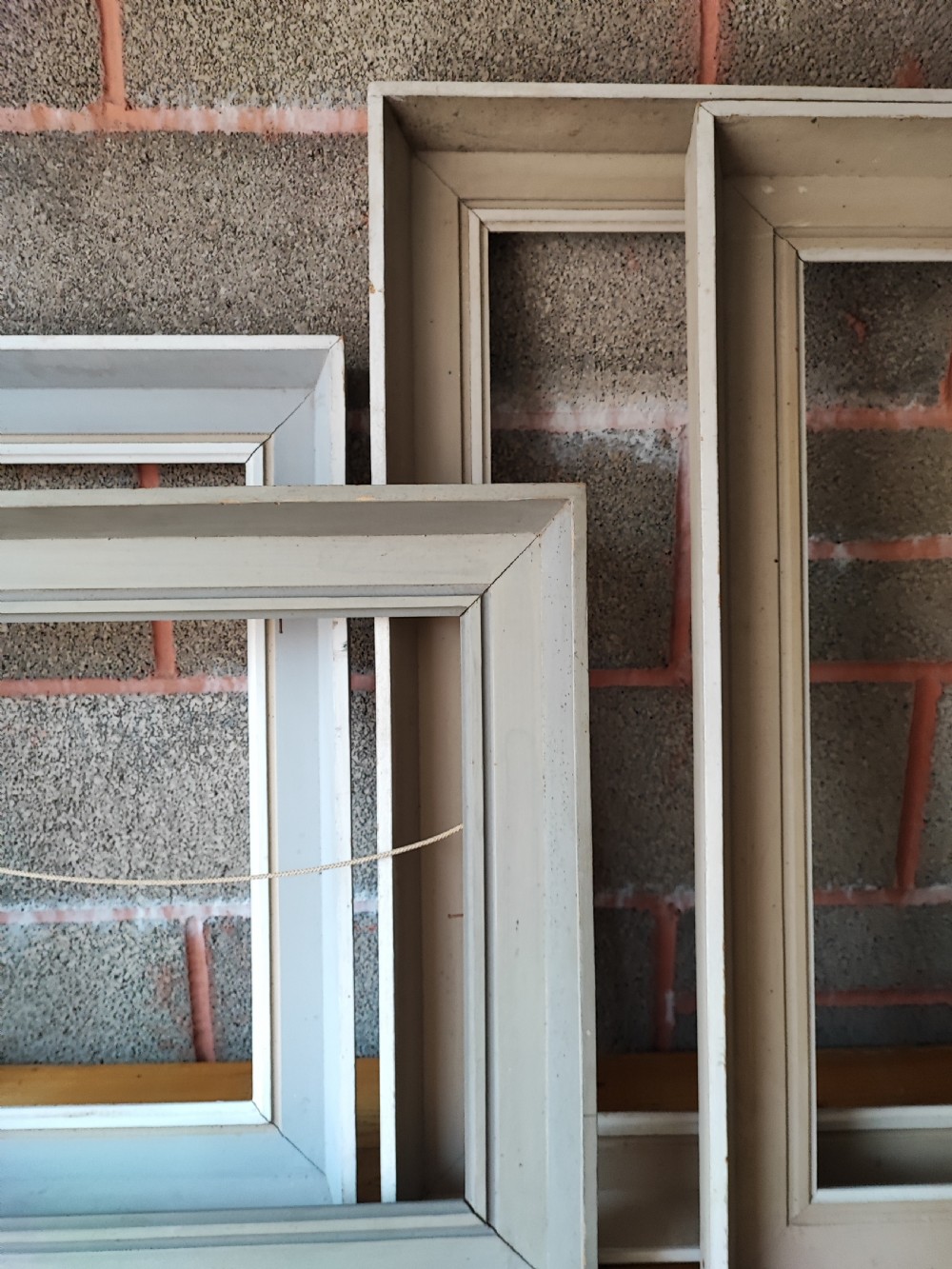 4 large antique painted frames. View II