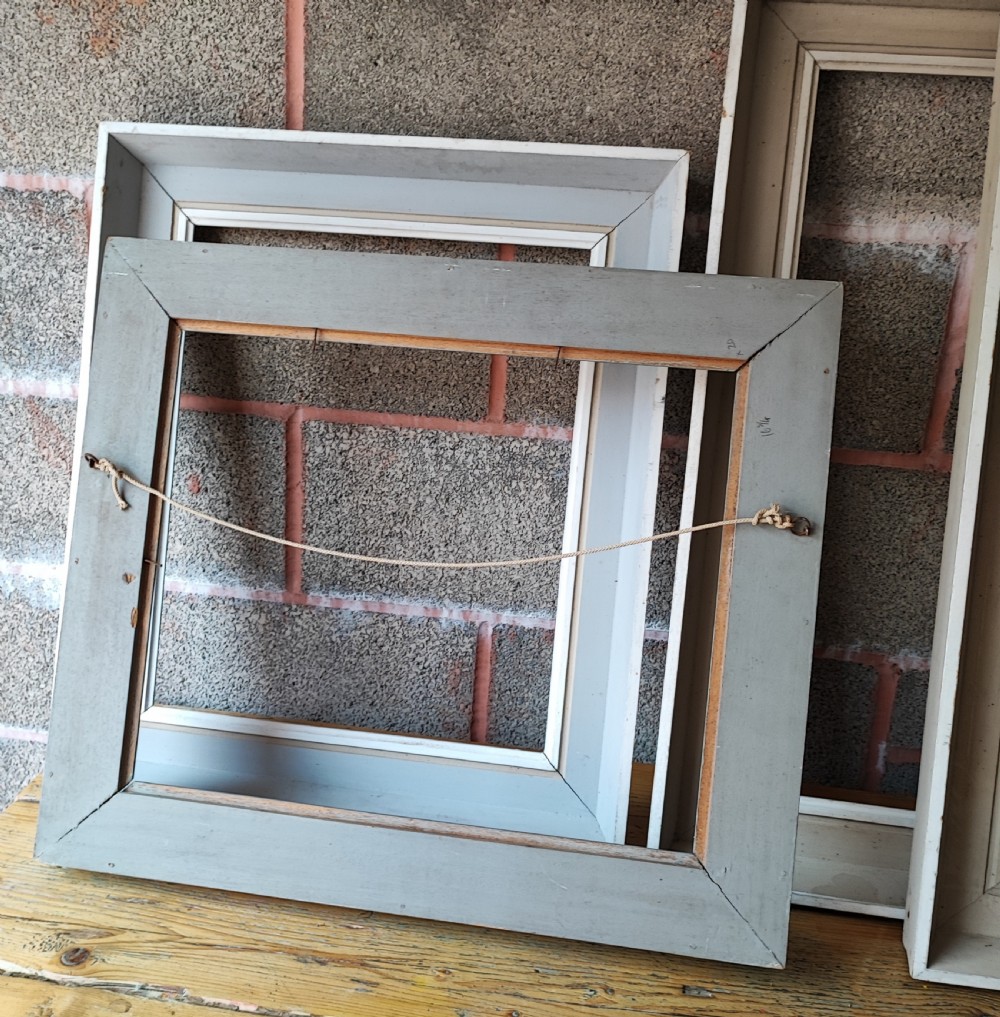 4 large antique painted frames. View VII