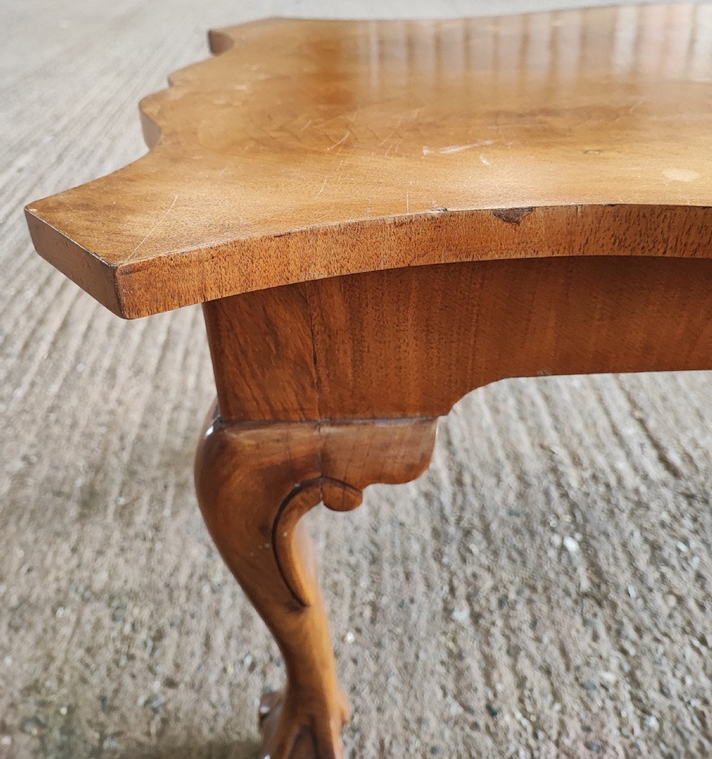 Antique walnut coffee table. View II