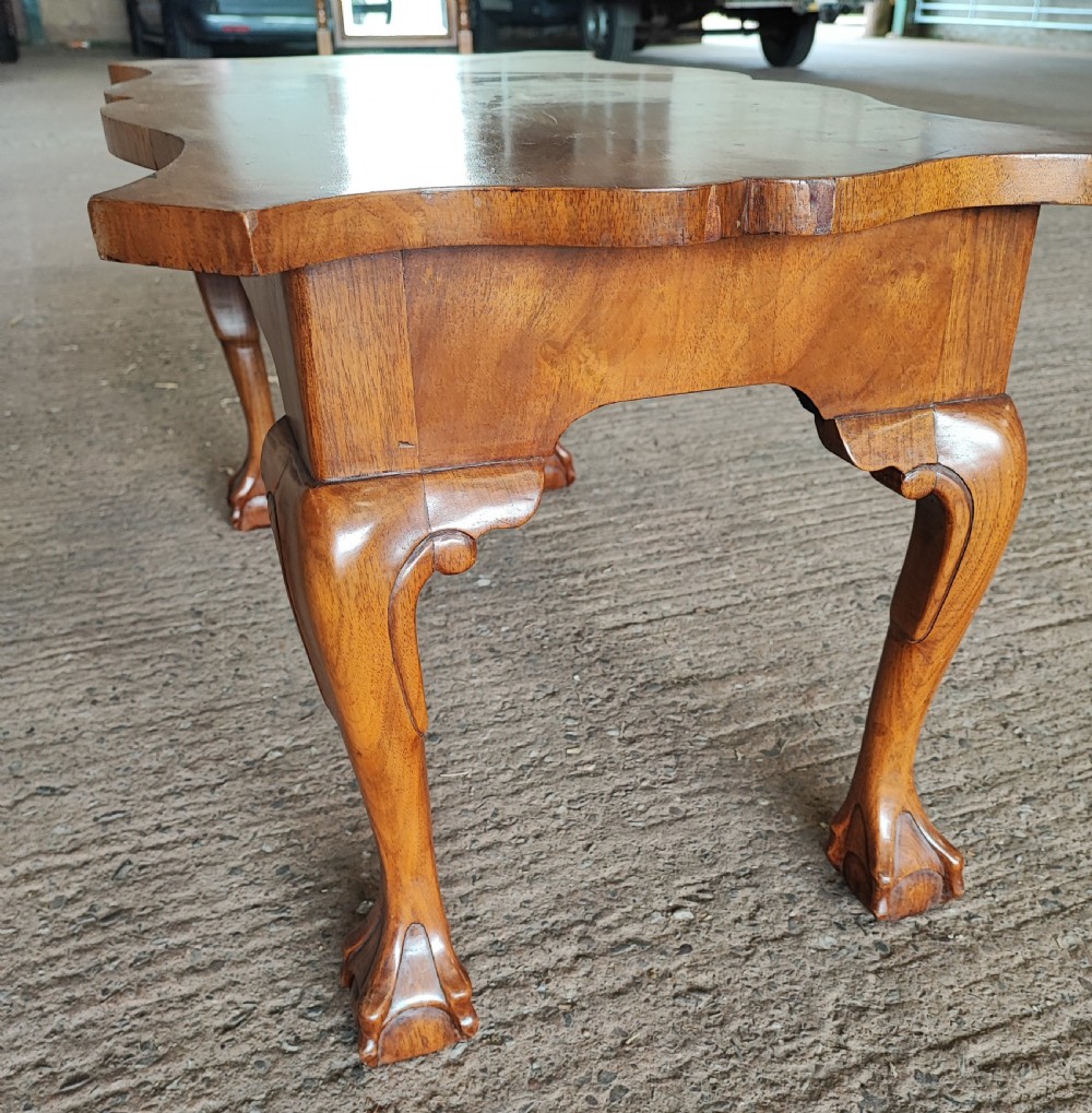 Antique walnut coffee table. View IV