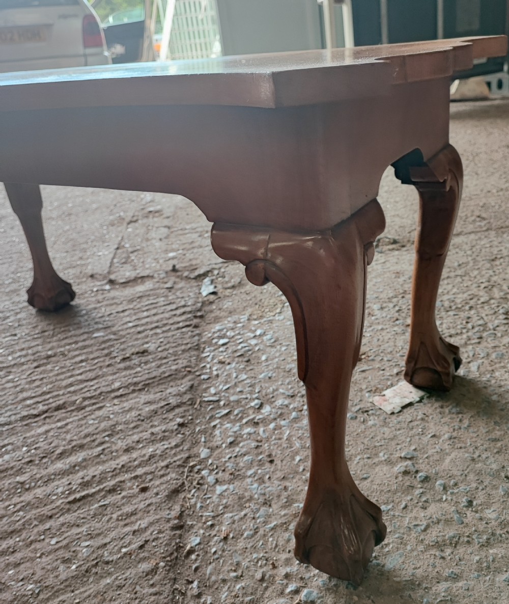 Antique walnut coffee table. View VII