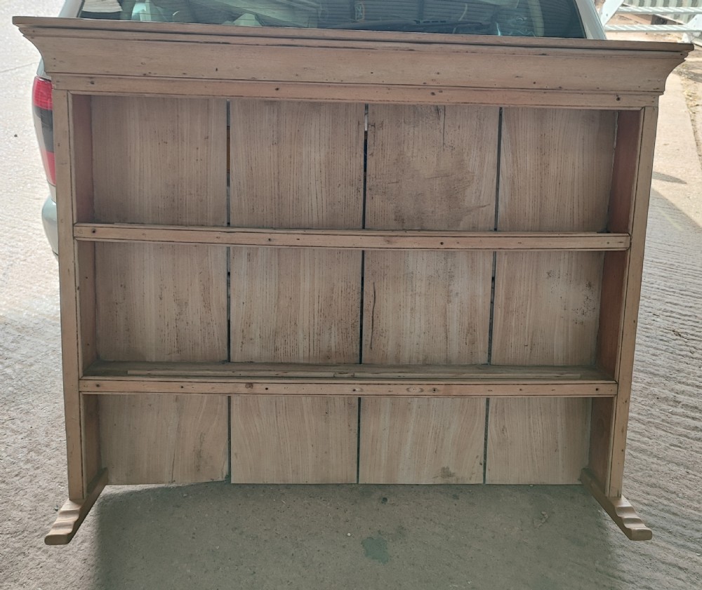 Antique rustic small pine and elm dresser. View III