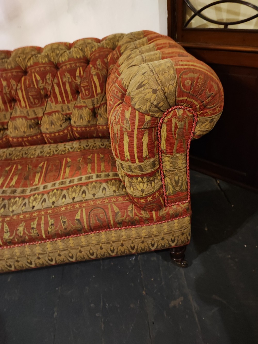 Victorian chesterfield sofa. View IV