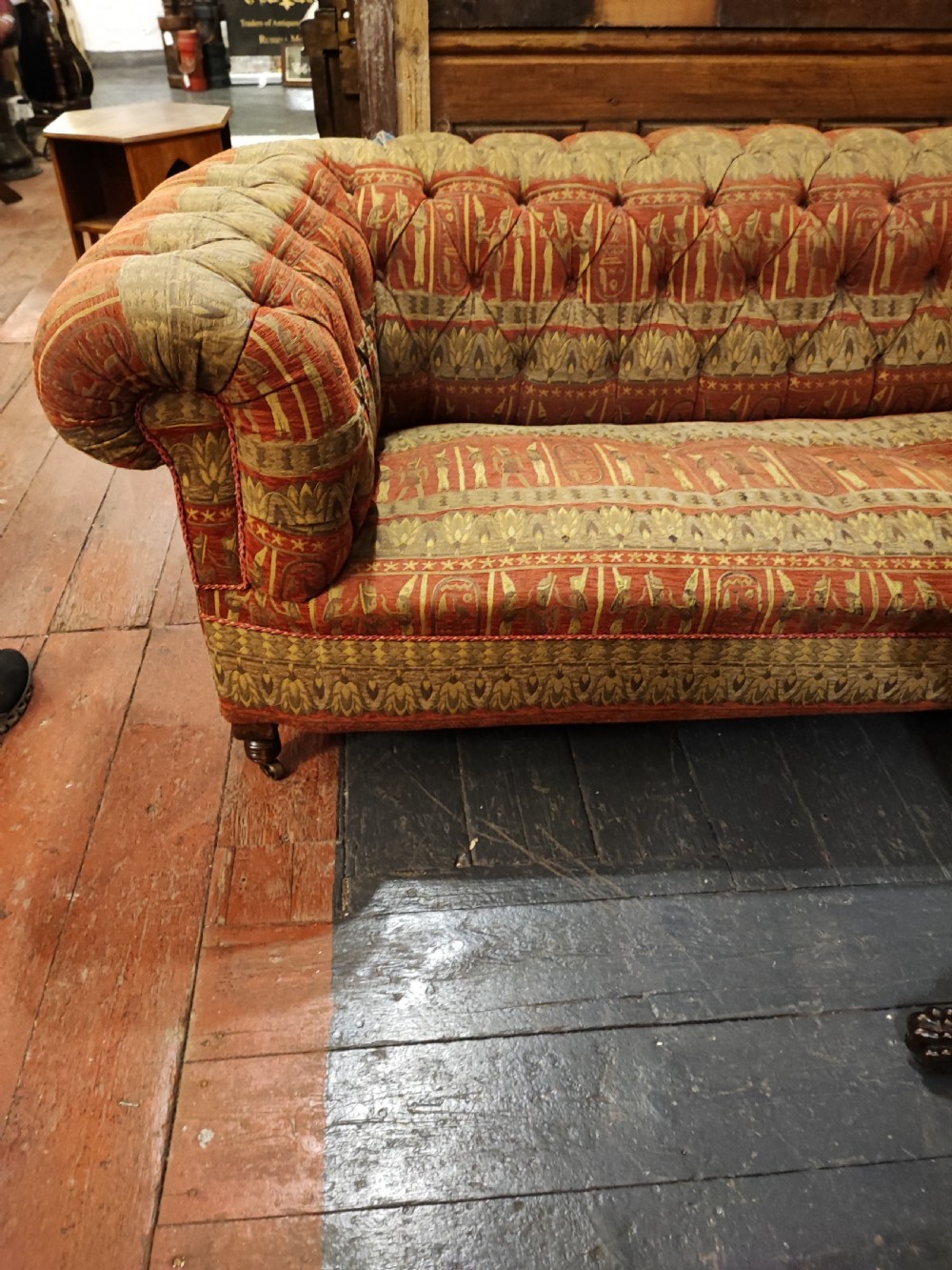 Victorian chesterfield sofa. View II