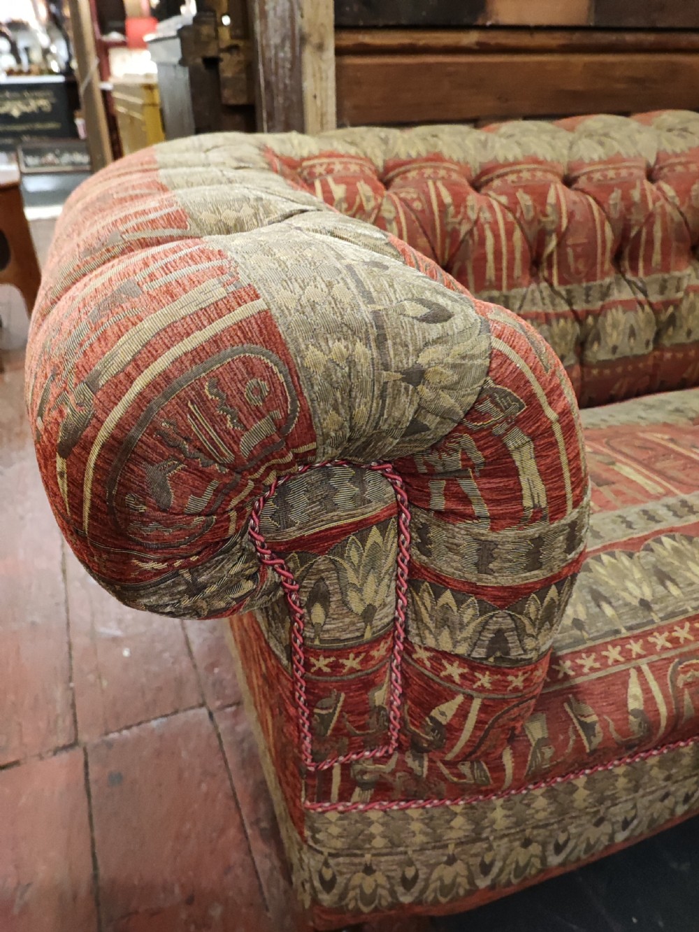 Victorian chesterfield sofa. View III