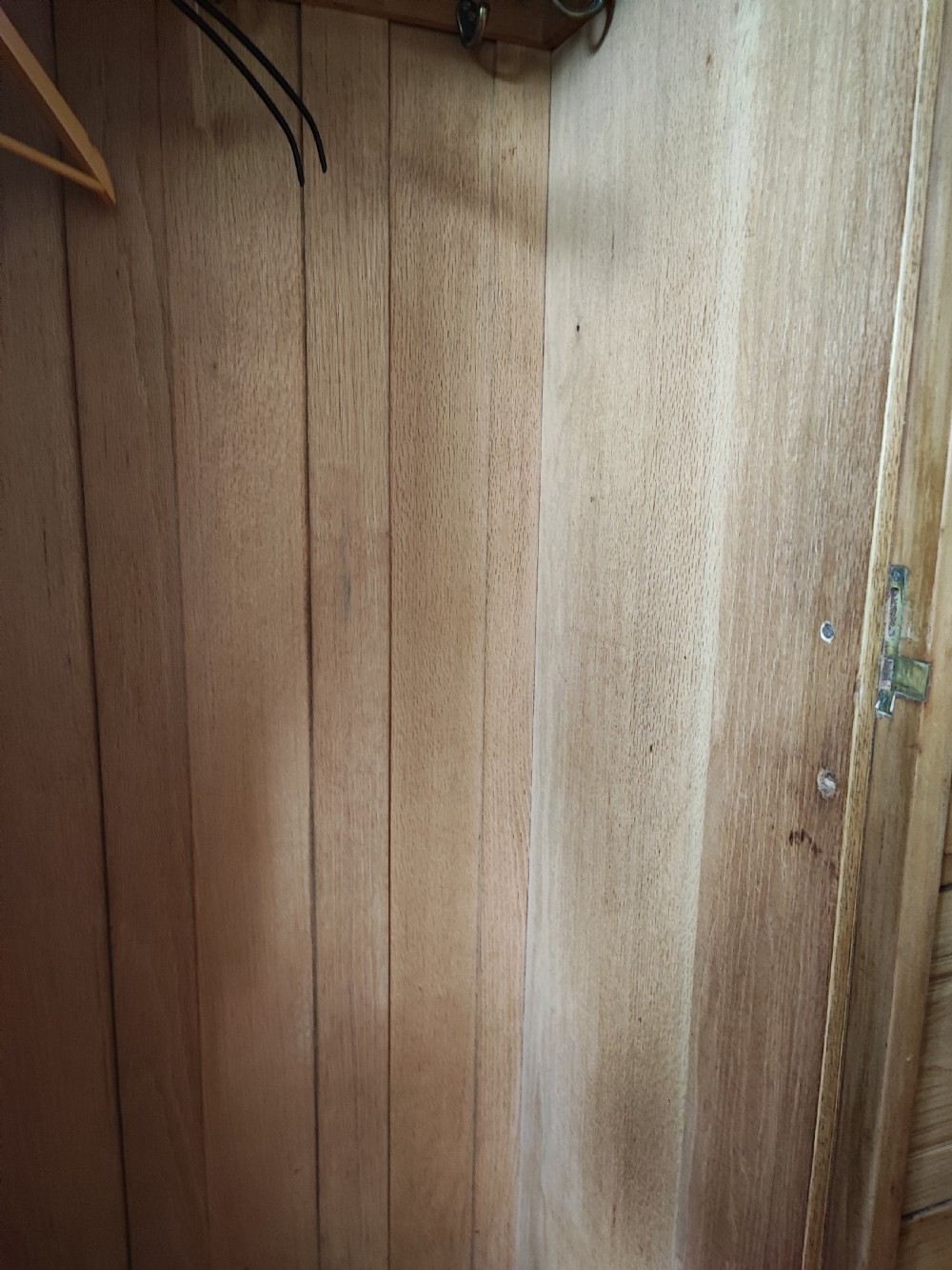 Victorian  combination wardrobe in satin walnut. View IX