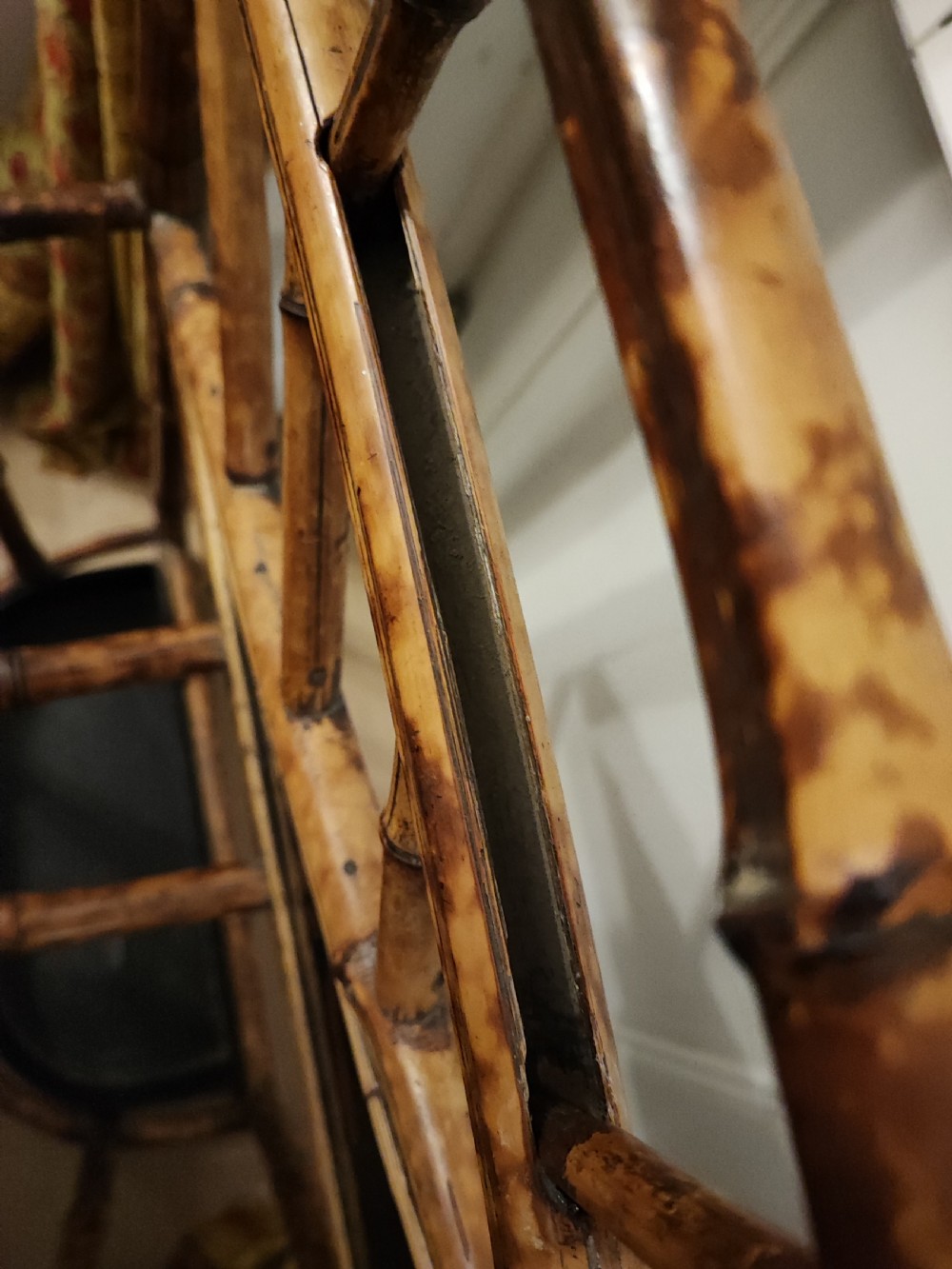 Victorian bamboo umbrella and stick stand. View VII