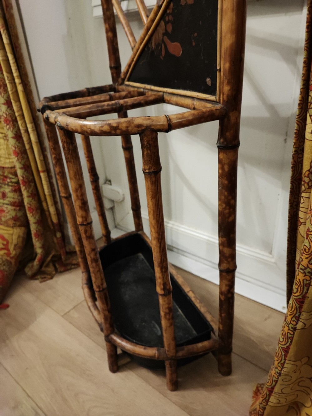 Victorian bamboo umbrella and stick stand. View XII