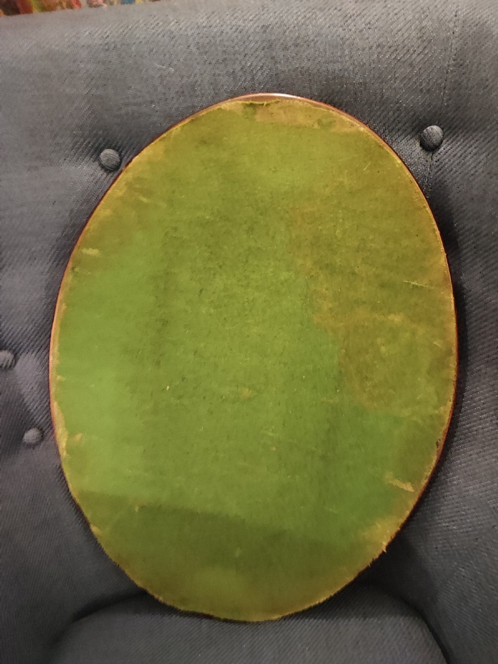 Edwardian marquetry  inlaid brass galleried tray  View III