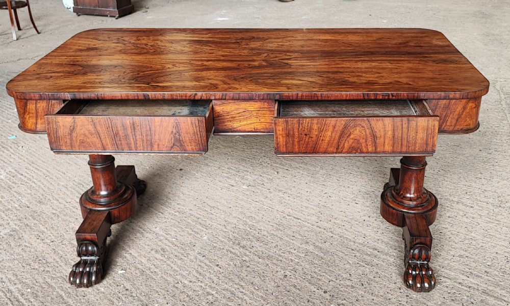 A Regency rosewood library table  View VI