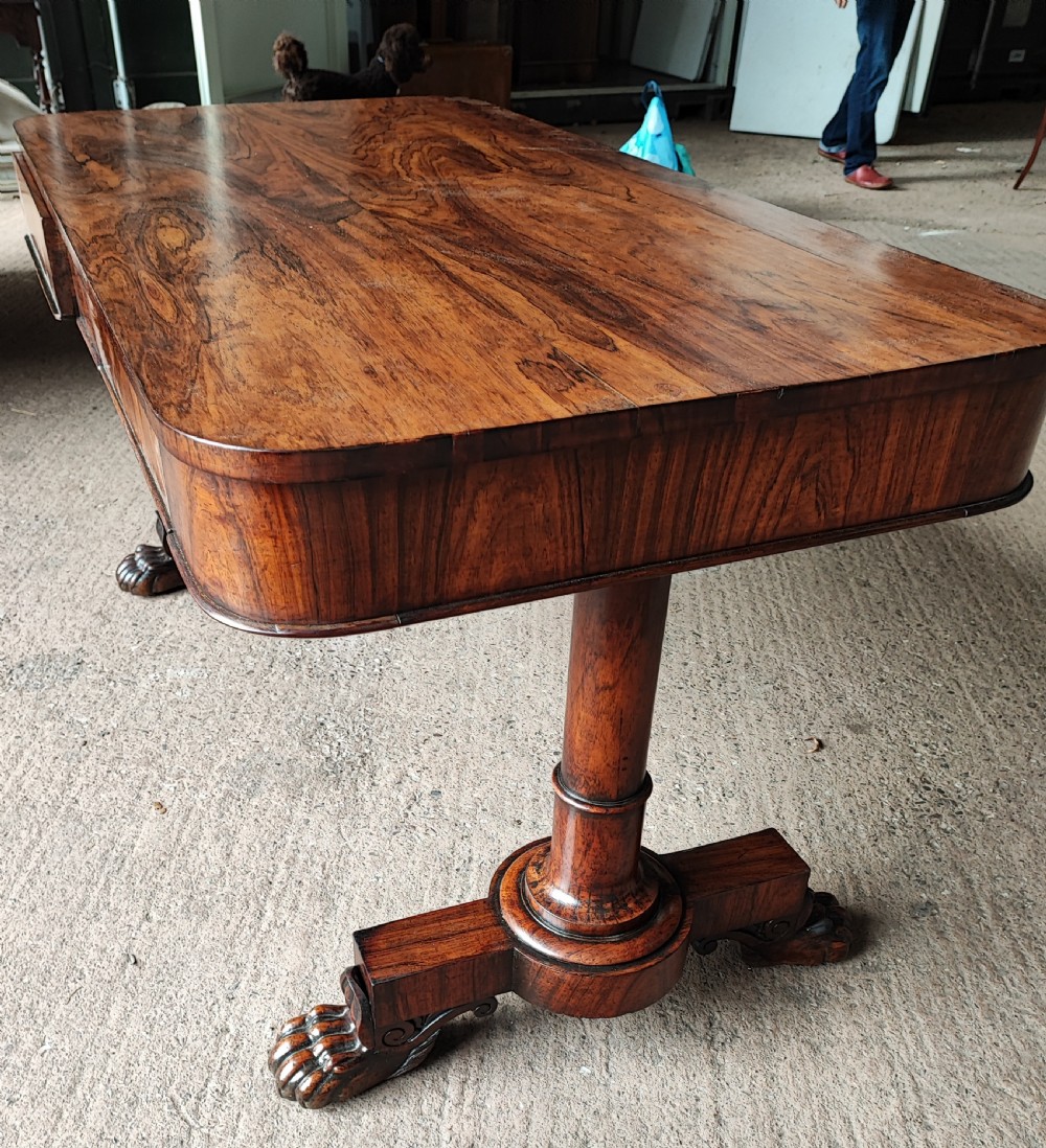 A Regency rosewood library table  View VIII