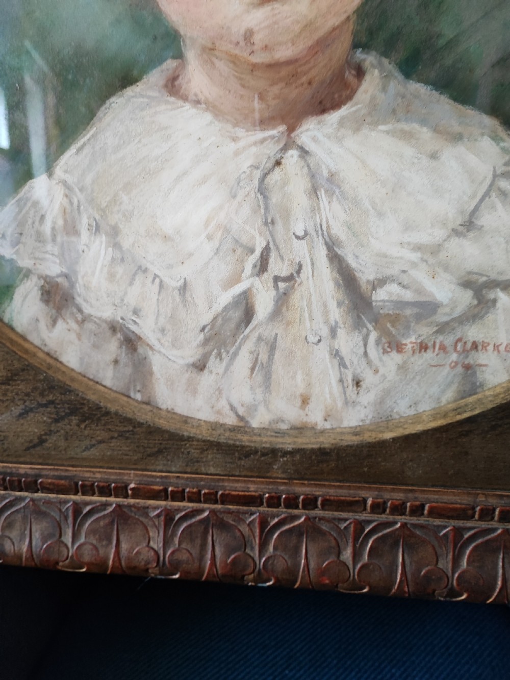 Original pastel portrait of an Edwardian boy. View VI