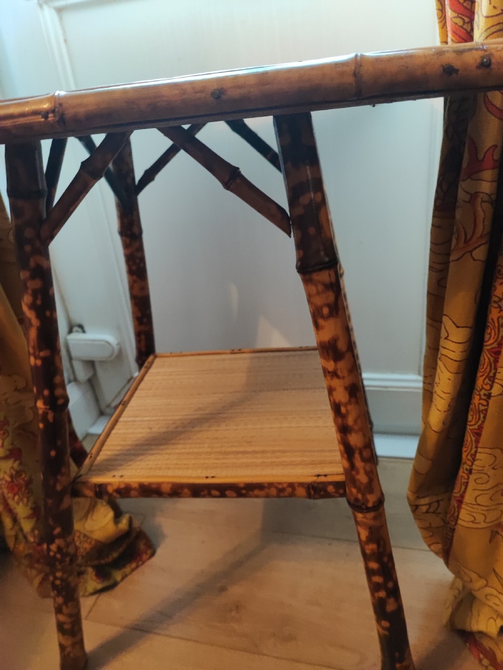 Victorian bamboo and rattan occasional table in the liberty's style. View VIII