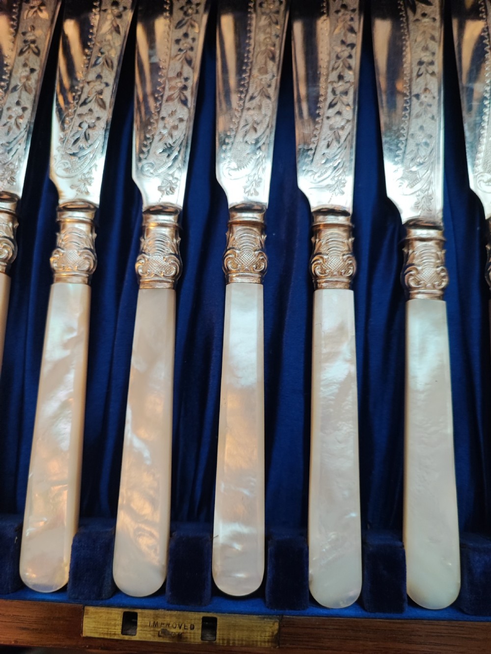 A good Victorian 12 place setting for fish. View II