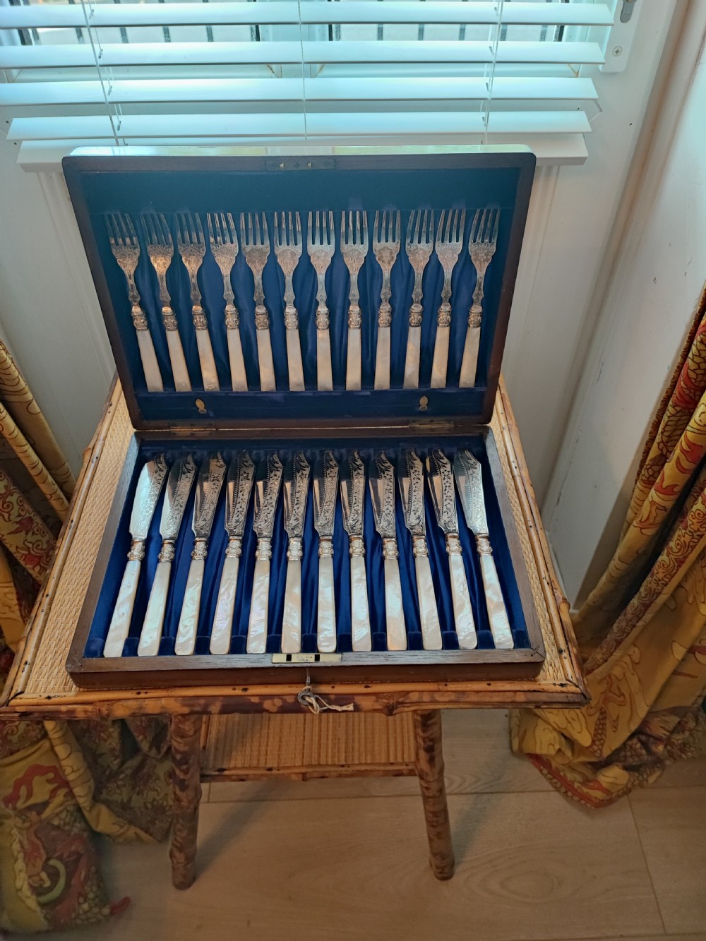 A good Victorian 12 place setting for fish. View VIII