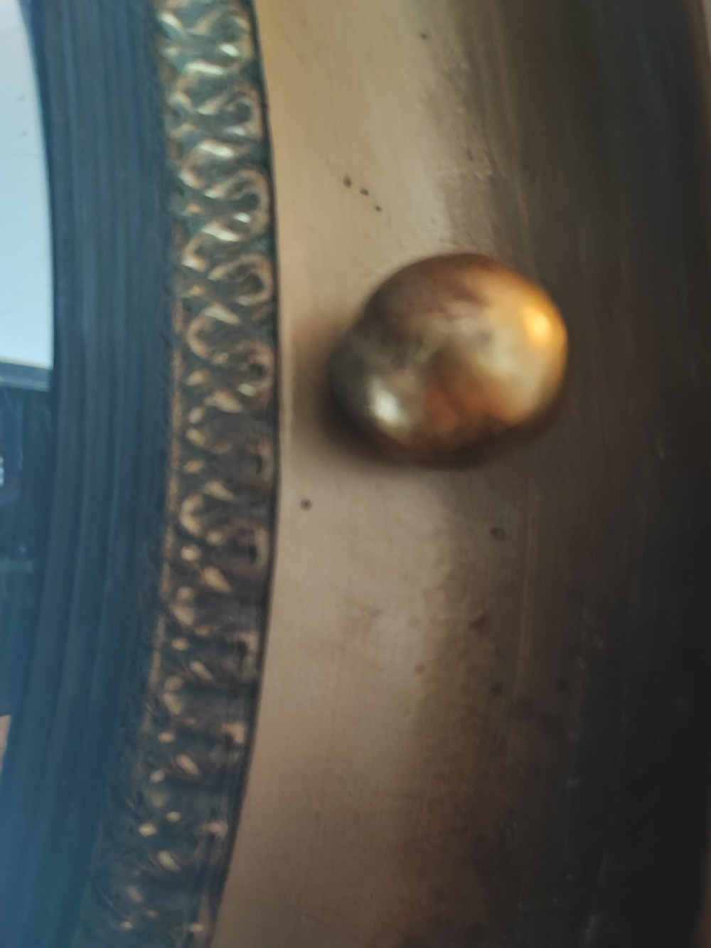 A 19c gilt convex mirror  View X