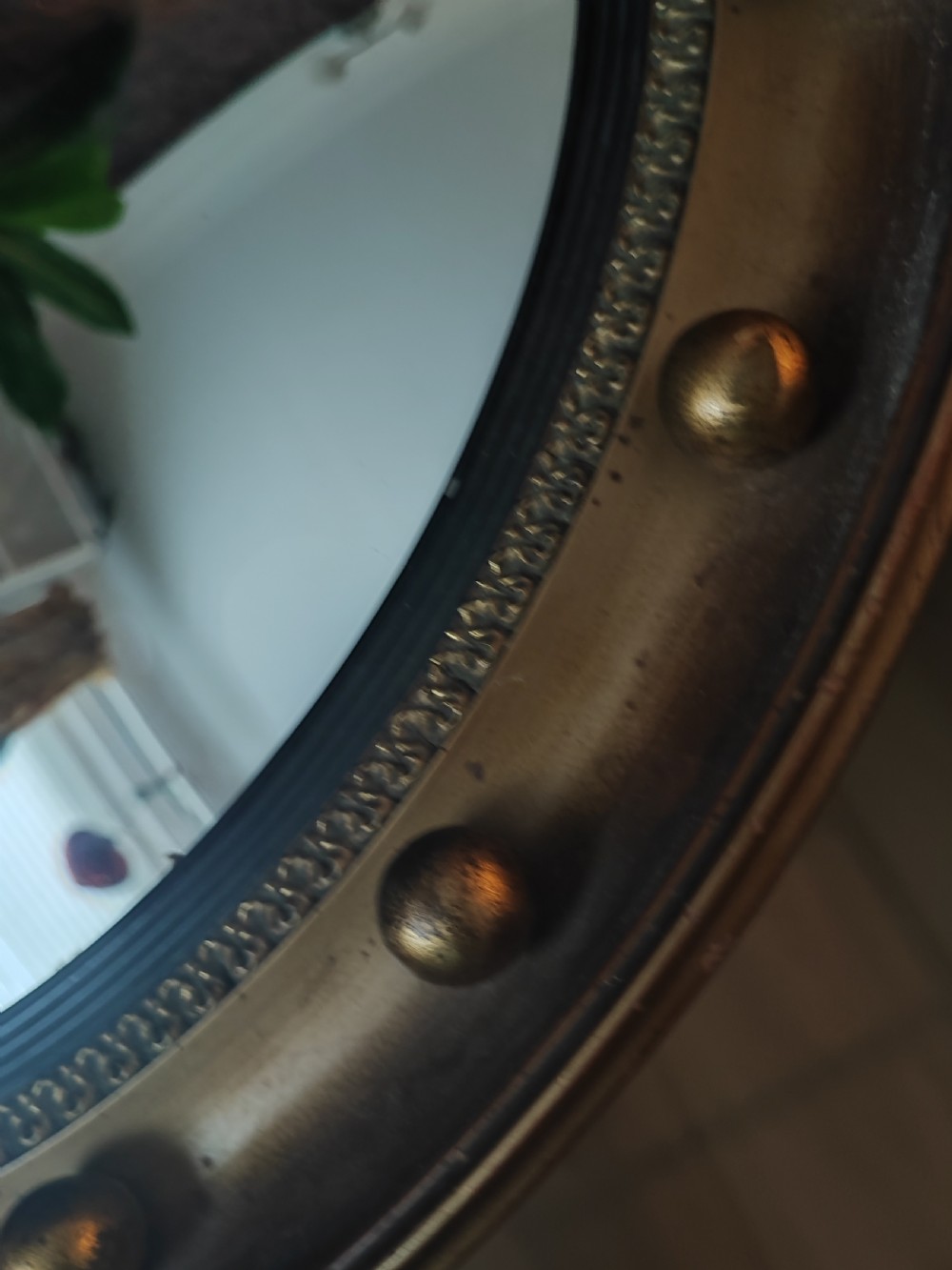 A 19c gilt convex mirror  View XI