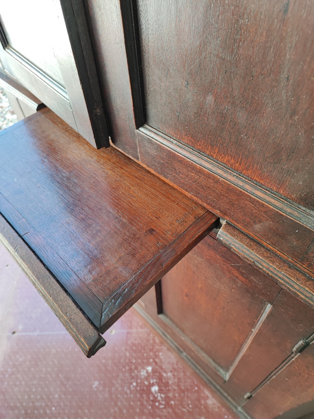 George 111 4 door oak corner  cabinet  18th century View XIV