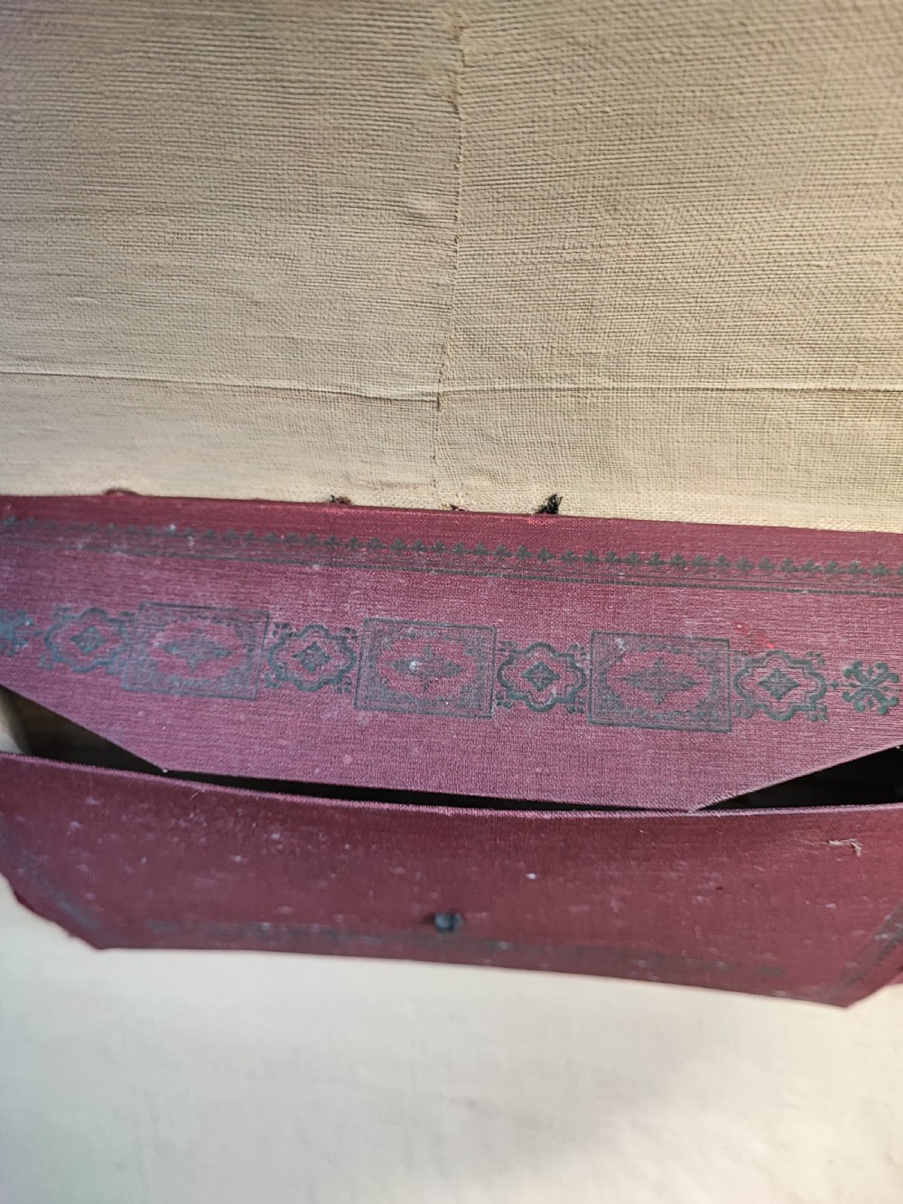 A 19 c tooled leather and mahogany steamer, carriage trunk. View XV