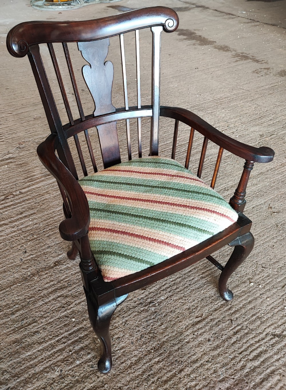 A quality mahogany Windsor armchair by Birch and co for liberty of London. View VIII