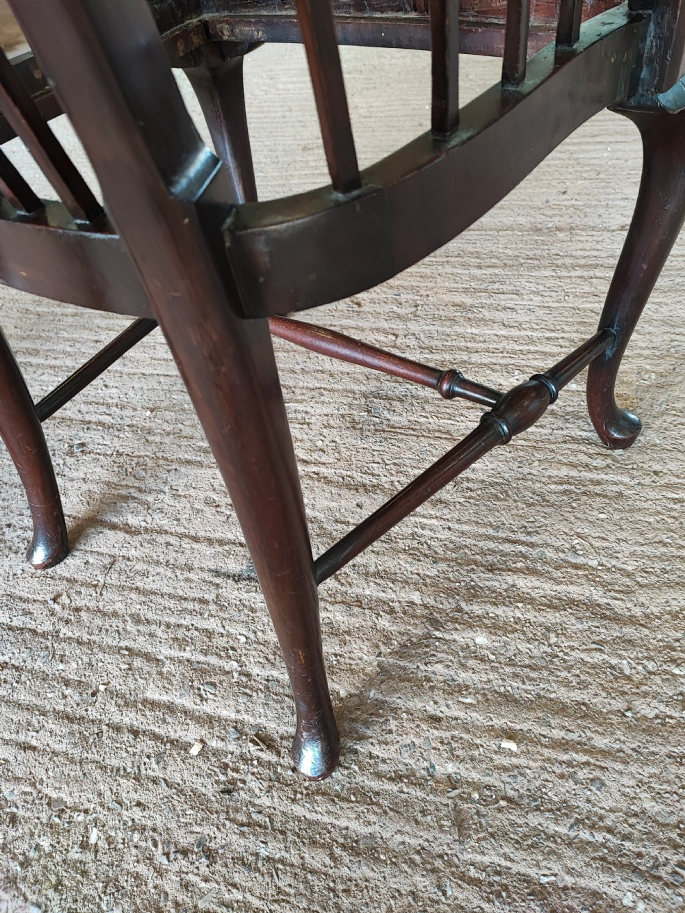 A quality mahogany Windsor armchair by Birch and co for liberty of London. View XIII