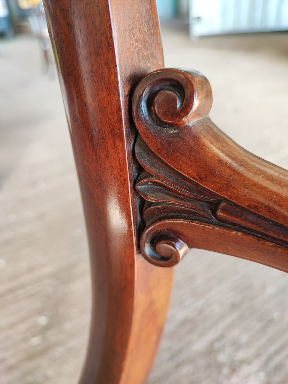 Quality set of 8 Victorian mahogany dining chairs. View II