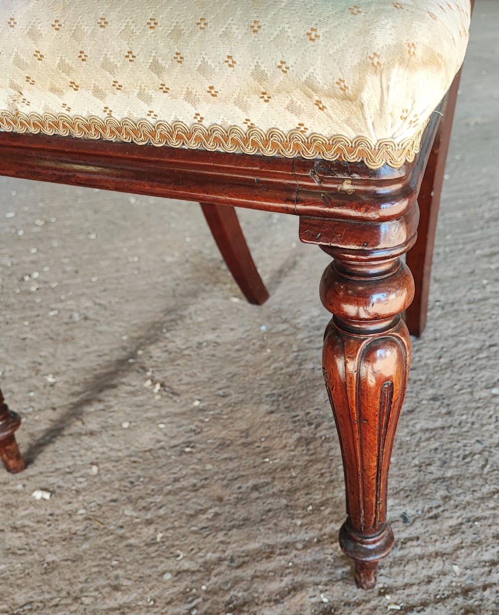 Quality set of 8 Victorian mahogany dining chairs. View VI