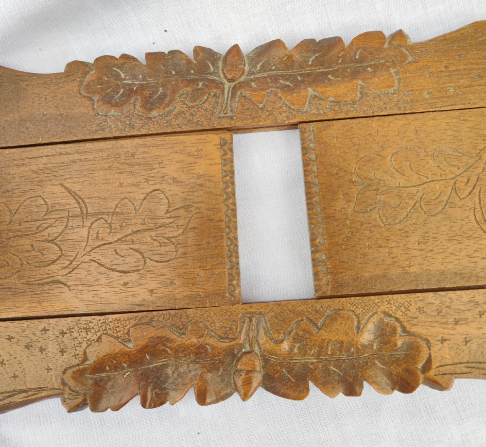 Antique Linden wood Blackforest extending book rack  View VII