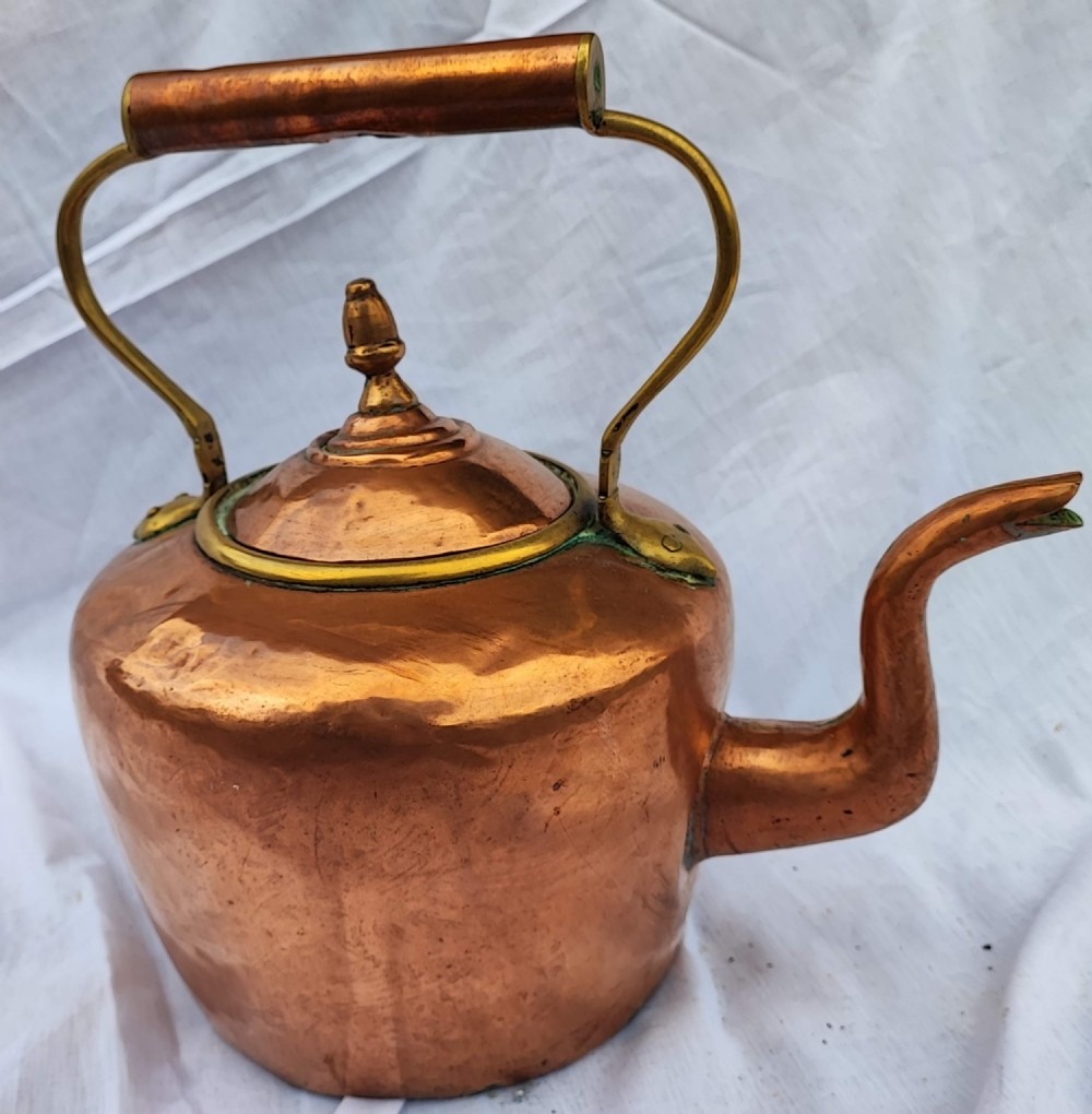 Large Georgian copper kettle. View IX
