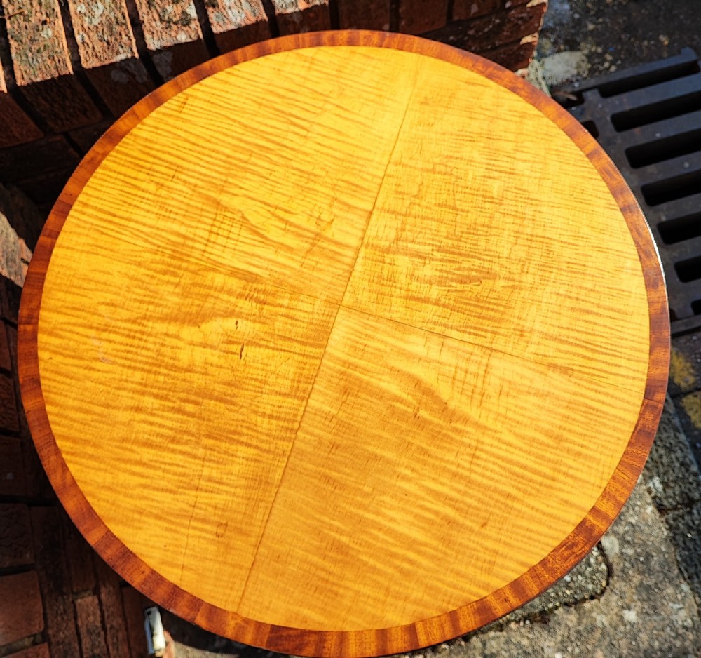 Art Deco satinwood book,lamp occasional  table by Maples of London. View VI