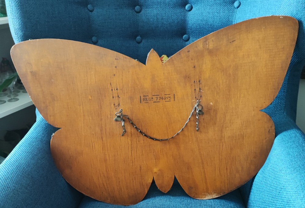 Unusual Art Deco butterfly mirror. View VI