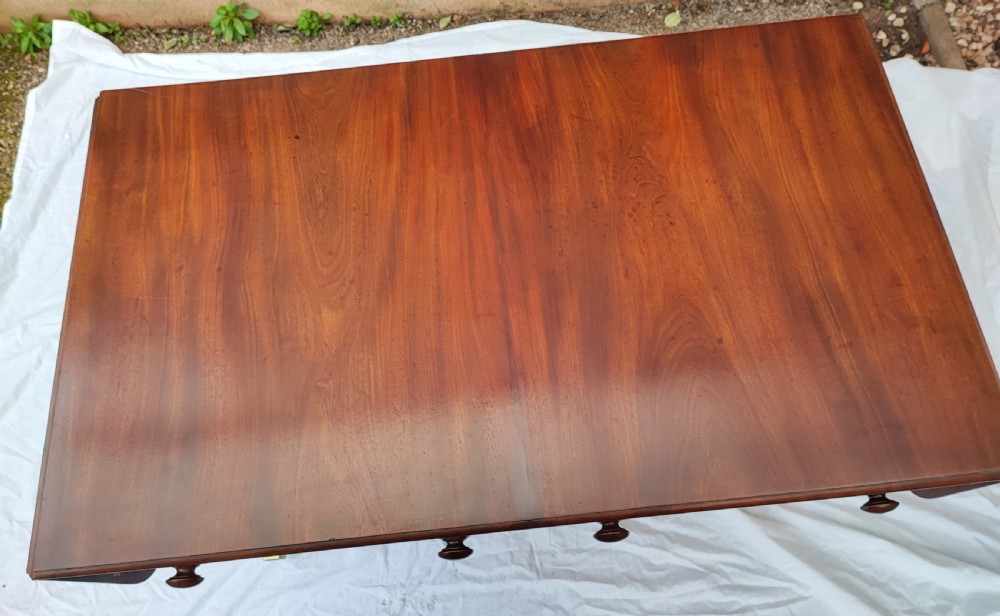 Regency mahogany and ebony sofa table. View III