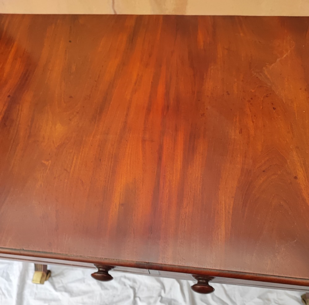 Regency mahogany and ebony sofa table. View XIV