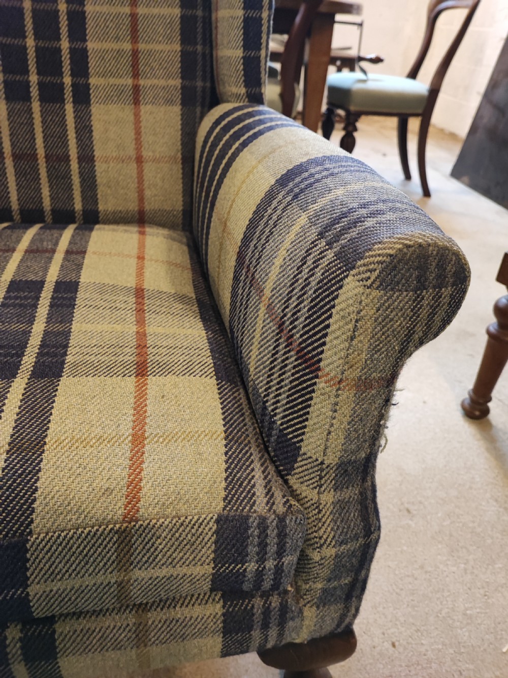 Antique wing chair  View III