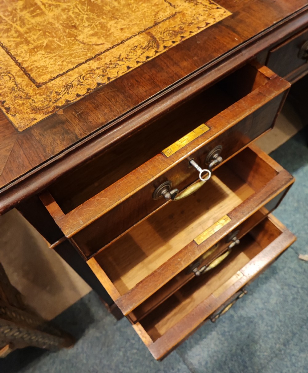 A George III style mahogany  desk  View IV