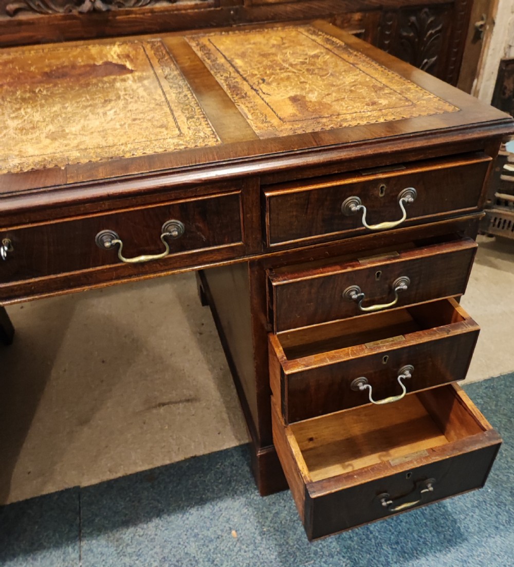 A George III style mahogany  desk  View VIII