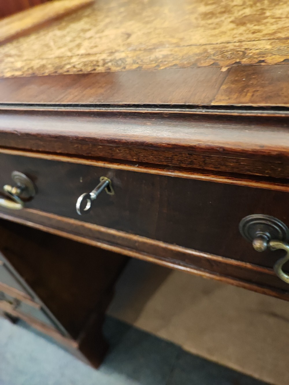 A George III style mahogany  desk  View IX