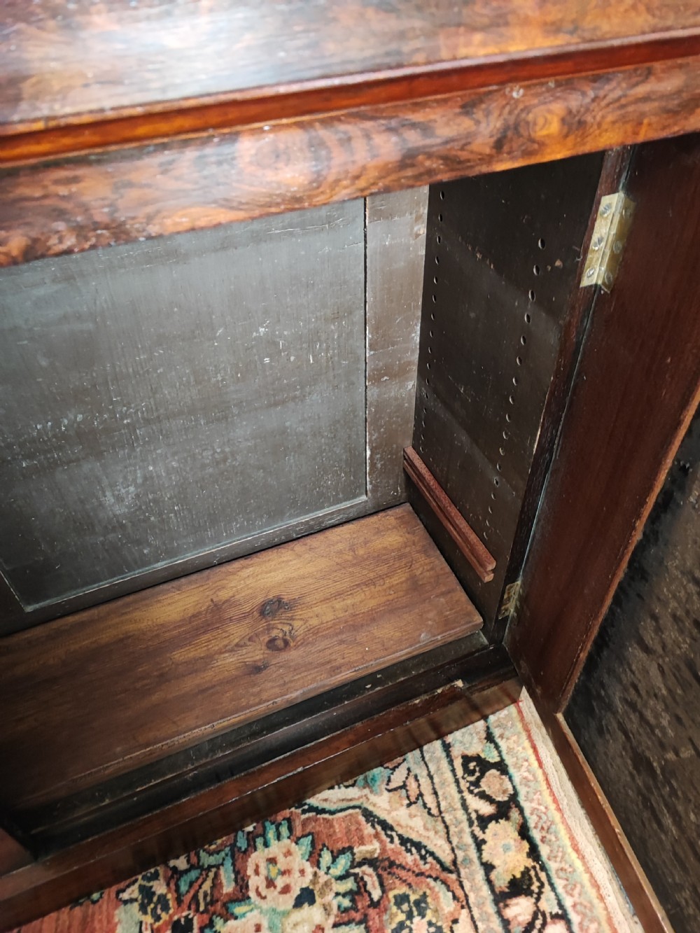 A fine Regency rosewood and paper mache side cabinet. View IX