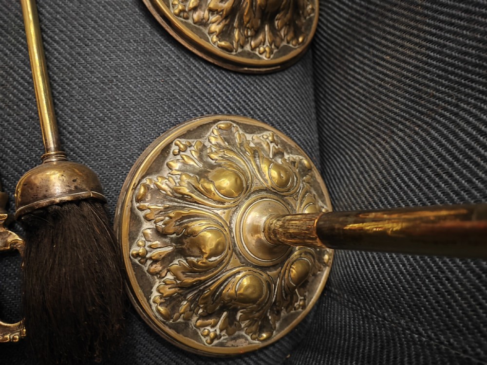 quality antique matching pair of fire irons View IV