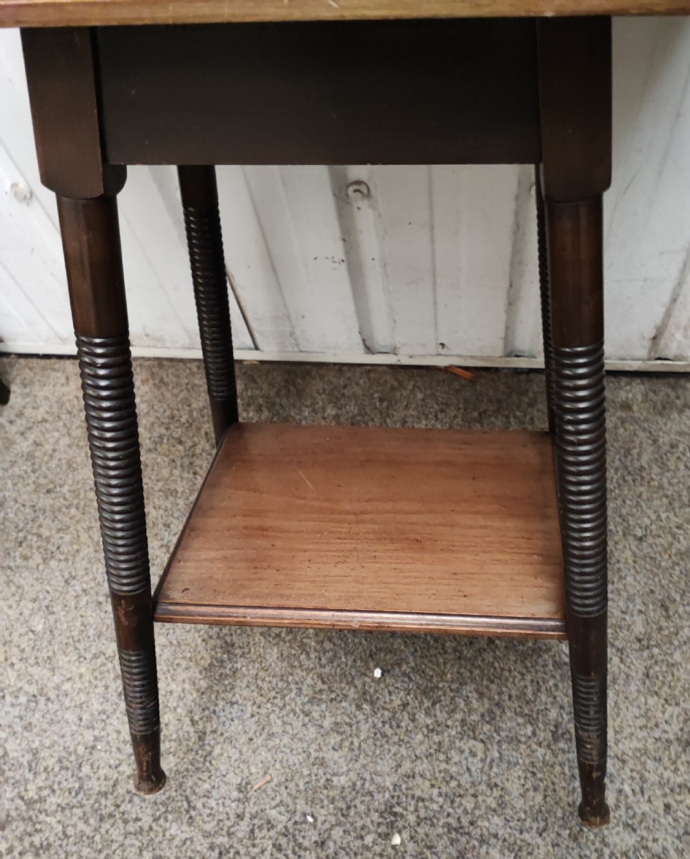 Antique mahogany lamp occasional table by william birch for liberty  and co  View IV