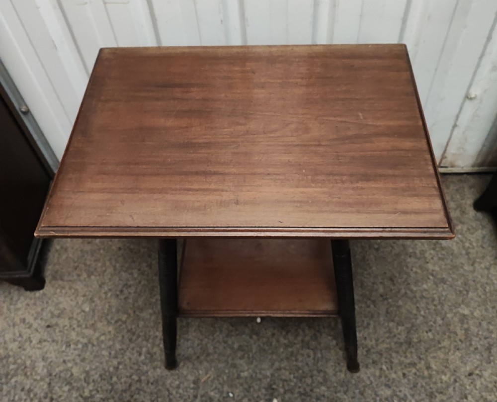 Antique mahogany lamp occasional table by william birch for liberty  and co  View VII
