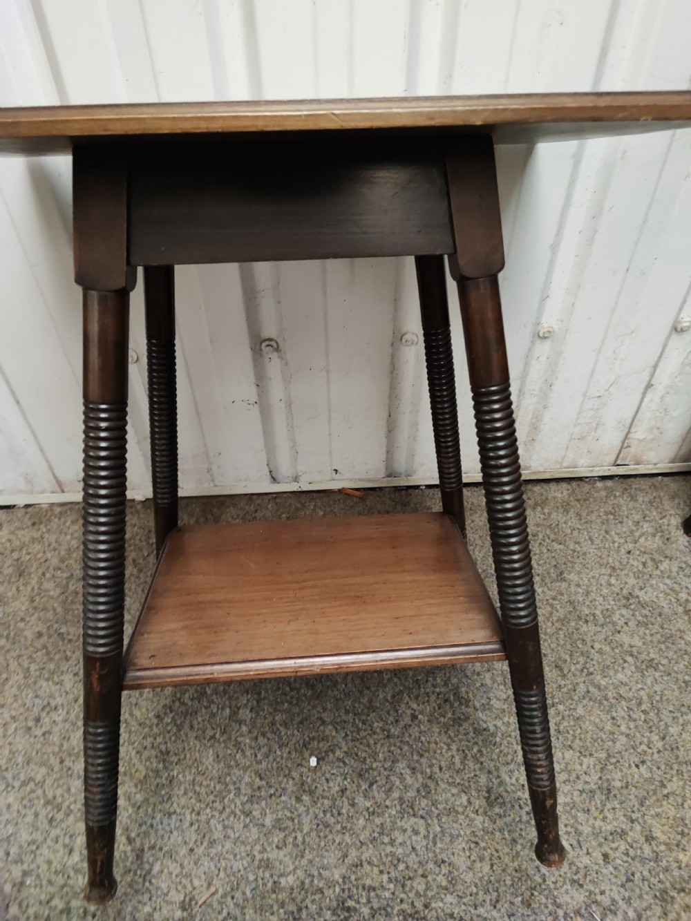 Antique mahogany lamp occasional table by william birch for liberty  and co  View IX