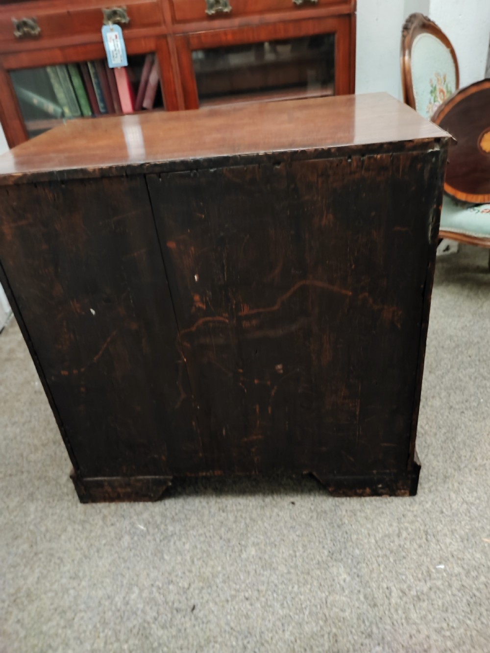   quality small georgian mahogany chest of drawers  View II