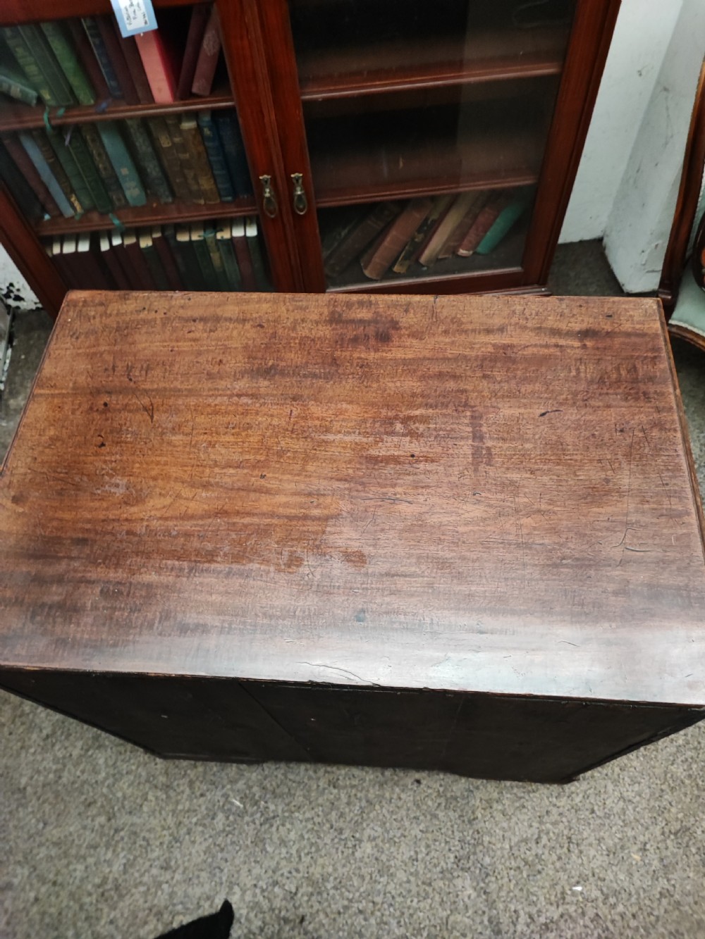   quality small georgian mahogany chest of drawers  View XIII