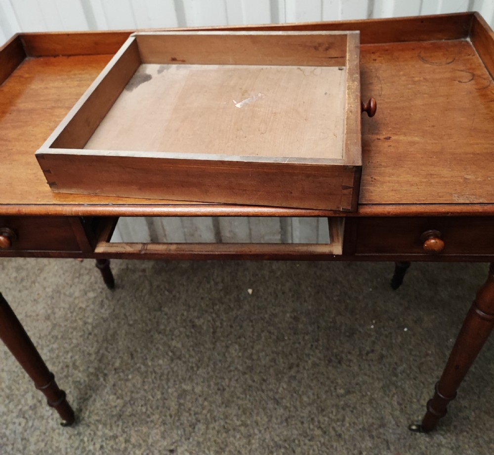 Regency mahogany dressing table  View II